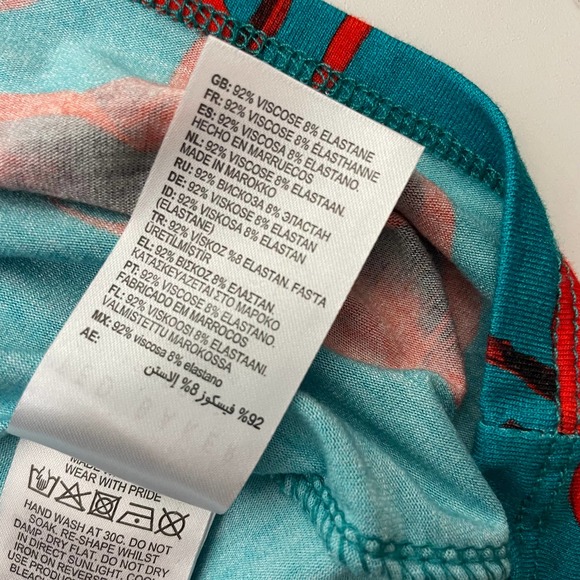 NWT Ted Baker Fantasia Fitted Tee Turquoise Size 4 - Picture 3 of 12